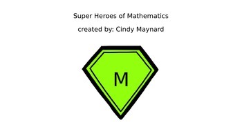 Preview of Super Heroes of Math (Basic Operations Vocabulary)