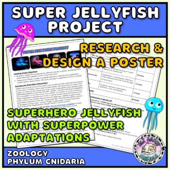 Preview of Super Jellyfish Project Poster I Zoology Cnidaria Lesson