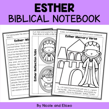 Preview of Queen Esther Bible Lessons Notebook