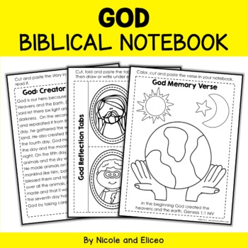 Preview of God Bible Lessons Notebook