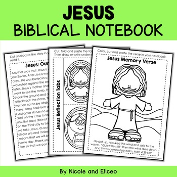 Preview of Jesus Bible Lessons Notebook