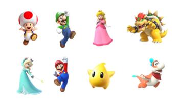 Super Mario 3D World: Digital Stickers (48 Stickers) by PengsEduPage