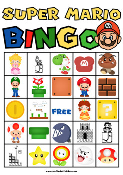  OGHOBLYE 24 Pcs Mario Bingo Game, Mario Bingo Cards for School  Classroom Party Supplies Activity, Mario Party Favors Gifts for Adults  Toddlers : Toys & Games