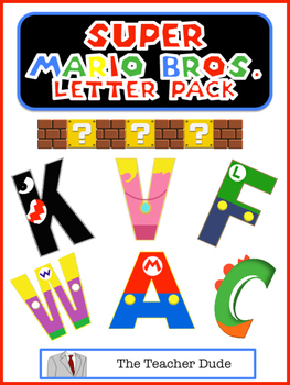 Preview of Super Mario Bros. Letter Pack