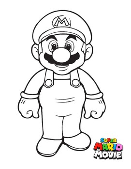 Preview of Super Mario Bros. Movie Color Sheets