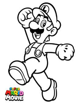 Super Mario Bros. Movie Color Sheets by Monty King Media