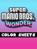 Super Mario Bros. Wonder Color Sheets