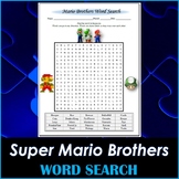 Super Mario Brothers Word Search Puzzle