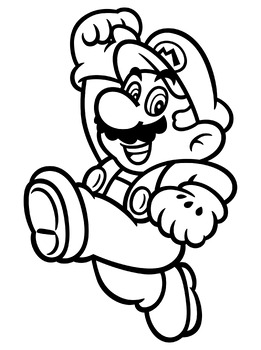 Super Mario Coloring Pages