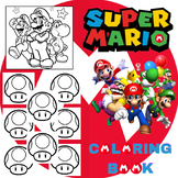 Super Mario Coloring Pages for kids activity pages for kid