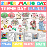 Super Mario Day Bundle- Literacy, Math, Mystery Pictures, 