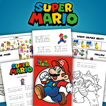 Preview of Super Mario Printable Activity Pack For Kids