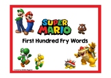 Super Mario Themed Fry First Hundred Words Card Game and B
