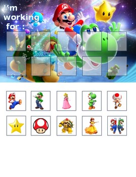 Preview of Super Mario Token Board