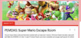 Super Mario Virtual Escape Room - PEMDAS