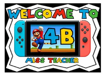 Preview of Super Mario Welcome Sign