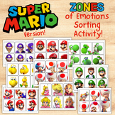 Super Mario Zones of Regulation Sorting Activity