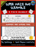 Super Maze and Scramble Word Escape Room Game: Summer and 