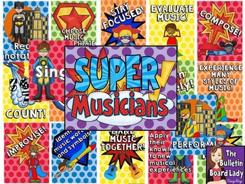 Preview of Super Musicians Music Bulletin Board