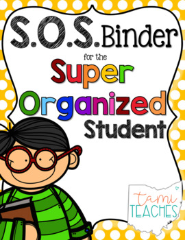 Preview of Super Organized Student Take Home Binder System [EDITABLE] POLKA DOTS theme!