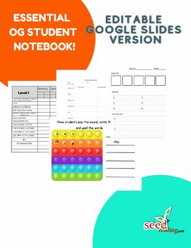 Preview of Orton Gillingham Student Notebook Resource Kit
