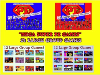Preview of "Super PE Large Group Games" - {2 Series Mega Bundle}