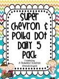 Super Polka Dot and Chevron Daily 5 Posters and Cards