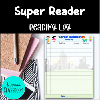 Preview of Super Reader Reading Log