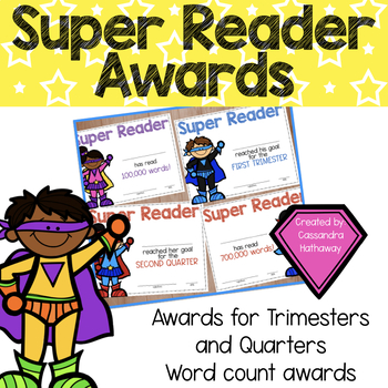 super readers awards by cassandra hathaway teachers pay teachers