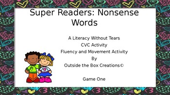 Preview of Super Readers: Nonsense Word Fluency (Game 1) Power Point