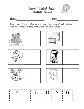 Super Reading Safari: Ending Sounds or Blends and Digraphs by Teacher Tam