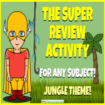 Preview of Super Review Activity Game BUNDLE Test Prep  Math ELA History Comprehension