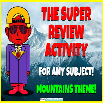 Preview of Super Review Activity Game  Test Prep Math ELA History Comprehension