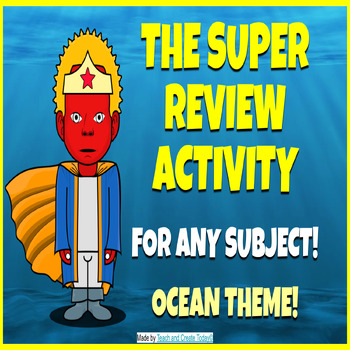 Preview of Super Review Activity Game Test Prep  Math ELA History Comprehension
