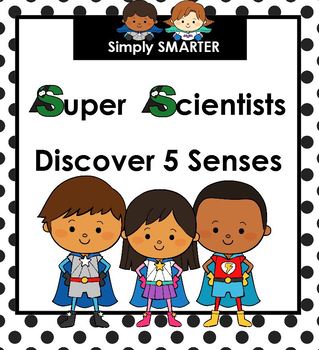 Preview of Super Scientists Discover Five Senses:  SMARTBOARD Science Activities