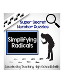 Super Secret Number Puzzles - Simplifying Radicals