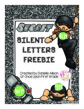 Preview of Super Secret Spy Silent Letters Mission FREEBIE