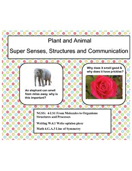 Preview of Super Senses, Structures and Communication- Complete NGSS: 4-LS1 Unit (Editable)