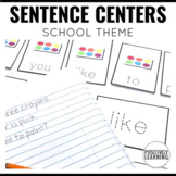 Back to School Sentence Building for Centers and Small Gro