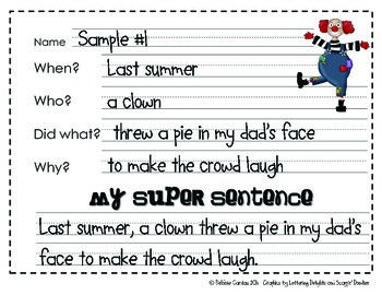 super 1 for math teacher grade worksheets Grade  Super PACK Sentences by 1st Through  Sailing TpT