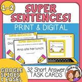 Super Sentences Task Cards for Improving Sentences (Grades