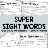 Super Sight Words | First Grade Wonders