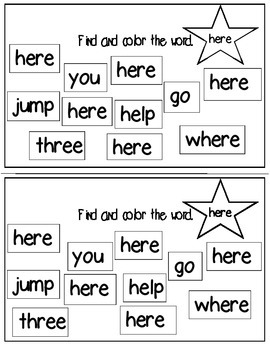 super sight words here interactive sight word book tpt