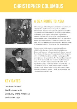Preview of Super Simple Fact File: Christopher Columbus