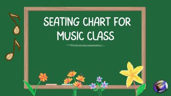 Preview of Super Simple Seating Chart for Music Class