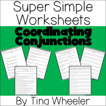 Preview of Super Simple Worksheets ~ Grammar ~ Coordinating Conjunctions