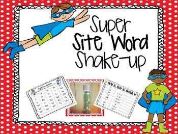 Preview of Super Site Word Shake-up
