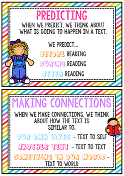 Super Six Comprehension Strategy Posters by Miss Furnell's Creations