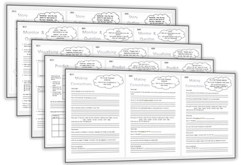 Super Six Reading Comprehension Generic Worksheets by E Galloway