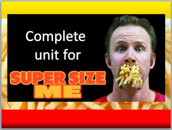 Preview of Super Size Me unit